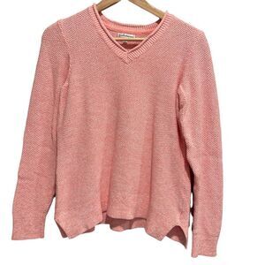 Croft & Barrow 100% Cotton Pink Sweater Size Medium